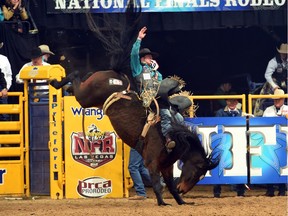 Reigning Calgary Stampede bareback champion Clint Laye had another solid run on Sunday night and has now cashed in three-straight rounds at the Wrangler National Finals Rodeo in Las Vegas.