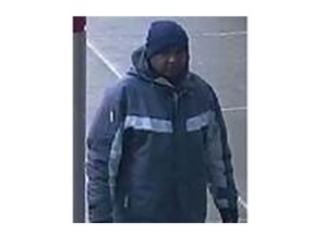 Police have released this image of a suspect in connection with an alleged groping incident on a CTrain Sunday.