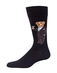 Ralph Lauren martini bear socks. Part of Swerve's last minute gift guide. 