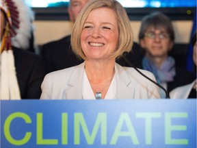 Premier Rachel Notley unveils Alberta's climate strategy.