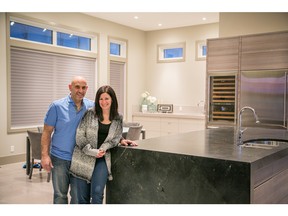 Reno and Lory Volpi in their platinum level Built Green Canada certified home. Photo by Michelle Hofer.