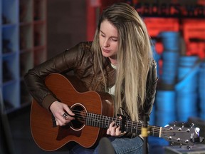 Jordan Ostrom, who goes by the musical moniker Sykamore, performs at the Calgary Herald's Dead Storage studio.