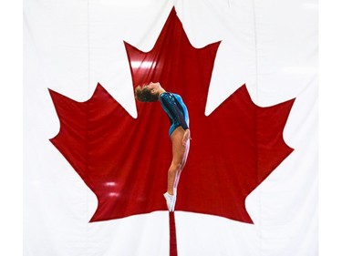Kalena Sohen competes in the 2015 Trampoline Gymnastics Canadian Championships at the Genesis Centre in Calgary on Monday, July 27, 2015.