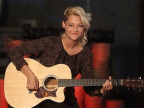 Country singer Trinity Bradshaw performs at the Calgary Herald.