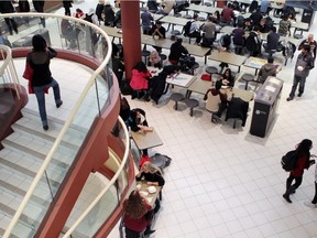 Students in MacEwan Hall at the University of Calgary.