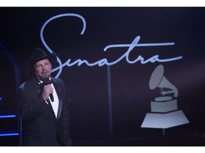 Garth Brooks performs at the "Sinatra 100 An All-Star Grammy Concert",  in Las Vegas, Nevada, on December 2, 2015.AFP PHOTO /VALERIE MACONVALERIE MACON/AFP/Getty Images