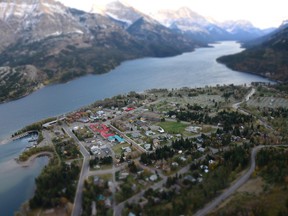 A view of Waterton from the Bear's Hump.