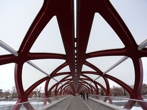 Glass damaged on the Peace Bridge needs to be replaced.