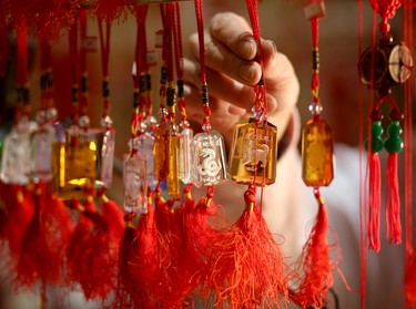 Pan Wen Wei Jewellery display their goods during the opening ceremonies of the 2016 Year of the Monkey Chinese New Year Carnival at the Chinese Cultural Centre in Calgary, Ab., on Saturday January 30, 2016.
Photo by Leah Hennel/Postmedia
For City by ?