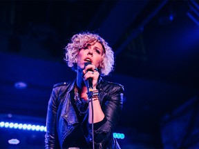 Jocelyn Alice pictured live in performance.