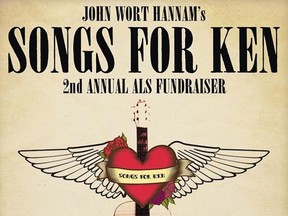 An excerpt of the event poster for Songs for Ken.