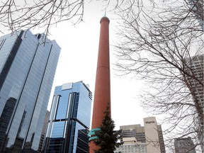 A proposal to relocate the Eau Claire smokestack has raised concerns about the nature of heritage protection in Calgary.