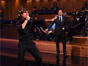 Tom Cruise and Jimmy Fallon Lip Sync Battle during a taping of The Tonight Show Starring Jimmy Fallon at Rockefeller Center on July 27, 2015 in New York City. Cowboys is holding its own competition, with the opportunity to win $50,000 in prizes.