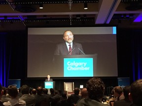Gary Bettman speaks to the Calgary Chamber.
