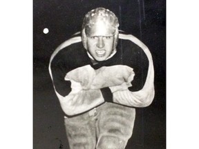 Bill Millar, who died December 5, 2015. He was an original Calgary Stampeder football player in 1946-46, and was a prisoner of war in Germany for 18 months. Supplied by son Bruce Millar. (Family photo/Calgary Herald)