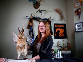 Calgary native Jace Matthews, 25, is a collector of taxidermy that she calls her "collection of dead things."