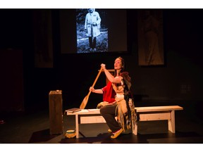 Cheri Maracle in Paddle Song, part of the 2016 High Performance Rodeo.