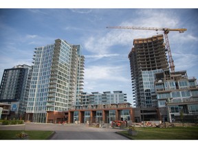 Construction in Calgary's East Village.