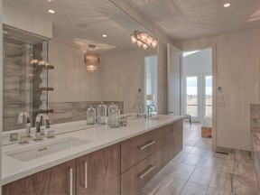 The ensuite in a duplex at Parkhill, built by Maillot Homes.