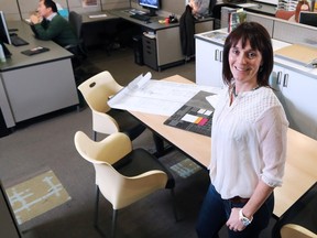 Julie Shields, managing director of interior design at Riddell Kurczaba, in the company's design studio.