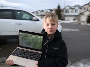 TJ Lorenson and his Langevin Elementary School Grade 3 classmates conducted their own study on distracted drivers in Calgary.