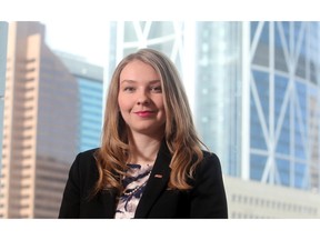 Amber Ruddy, senior policy analyst for the Canadian Federation of Independent Business, at the CFIB's downtown offices.