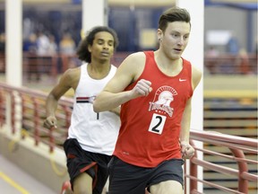 SAIT Trojans runner Michael Schnare won a bronze medal last year in the 300-metre race at the ACAC Championships and hopes to improve on that this season.