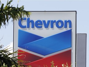 Chevron sign in Miami. Chevron Corp. (File photo)