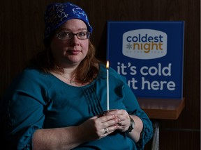 Samantha Jones, event director for The Coldest Night of the Year Calgary, Canada's National walk for homelessness, poses in her office. The event will be taking place in Calgary on Feb. 20. Teams will walk through downtown for 2 km, 5 km or 10 km to raise funds for the Mustard Seed, Acadia Place, and Feed the Hungry.
