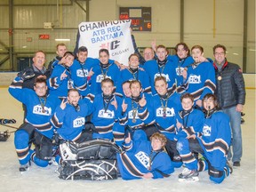 The champion Bantam Rec A Capitals.