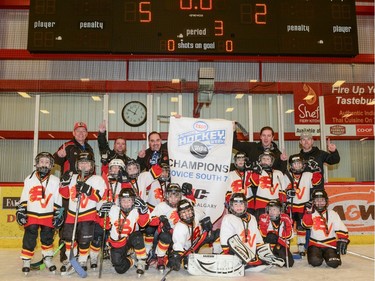 The champion Novice South Bow Valley Flames.