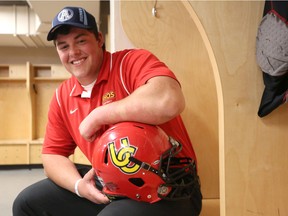 University of Calgary Dinos player Sean McEwen heads to the East-West Shrine game, the U.S. college football all-star game in St. Petersburg, Fla.