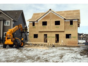 New construction of duplexes on the rise in the Calgary area.