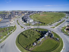 The community of Nolan Hill in Calgary's northwest combines old-world charm with scenic landscapes spread over 202 hectares.