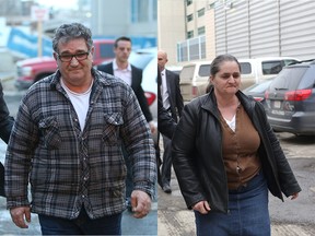 Emil (left) and Rodica Radita are taken into custody on Feb. 28, 2014.