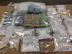 Red Deer RCMP executed a search warrant at a home in the Clearview Ridge area on Jan. 22, 2016, and seized more than 300 grams of cocaine, nearly 49 grams of meth, and more than $35,000 in cash.