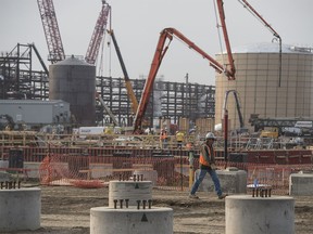 An $8.5-billion refinery is under construction in Sturgeon County, 45 km northeast of Edmonton.