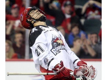Karson Leung of the Calgary Roughnecks. 
The Roughnecks lost in OT to the Colorado Mammoth, 13-12, March 26, 2016.