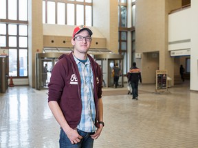 When his work doing drywall with a small construction company slowed down, Matt O’Rourke enrolled in open studies at Mount Royal University.