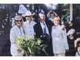 The Southern family of mom Marg, daughter Nancy, dad Ron and daughter Linda pose for a photo in Calgary, Alta., during celebration's for Ron's 70th birthday in the summer of 2000. Ron, who together with Marg founded Spruce Meadows more than 40 years earlier, died on Thursday, Jan. 21, 2016, at age 85.