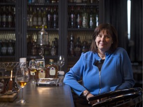 TORONTO, ONTARIO: Thursday, December 3, 2015 - Joanna Scandella, Crown Royal Master Blender and the blender behind Crown Royal's Northern Harvest Rye, poses for a portrait at Byblos restaurant in Toronto, ON on Thursday, December 3, 2015. The Crown Royal Northern Harvest Rye was awarded the coveted title of "world whisky of the year" in Jim Murray's Whisky Bible 2016.  (Laura Pedersen/National Post)  (For FP story by Peter Kuitenbrouwer)  //NATIONAL POST STAFF PHOTO

1216-biz-xFPwhisky