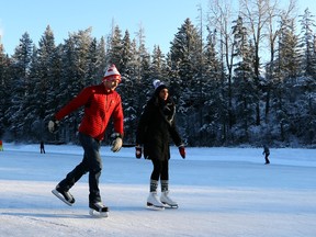 Looking for low-cost romance? How about an outdoor skate at Bowness Park?