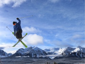 A skier at Lake Louise in January 2016.