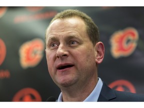 Calgary Flames general manager Brad Treliving says he's pleased with the results of a busy trade-deadline day for the rebuilding team.