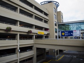 The premium parking building at Calgary International AIrport