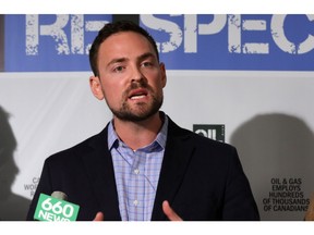 Canadian Association of Oilwell Drilling Contractors President Mark Scholz announces the launch of Oil Respect, a campaign to empower regular Canadians to voice support for the Canadian oil and gas industry, in February.