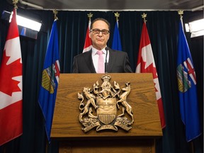 Alberta Finance Minister Joe Ceci gives the third-quarter fiscal update on Wednesday. Reader says a sales tax would not discourage investment and innovation, unlike other taxes.
