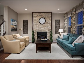The great room in the Conrad by Stepper Custom Homes in Legacy. A welcoming entertaining space is one of the areas noted to enhance the value of a home.