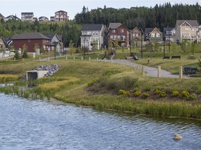 A look at the new Cochrane community of Riversong. The town to the west of Calgary saw an increase in single-family construction starts last month.