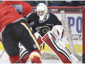 Top Calgary Flames goalie prospect Jon Gillies is recovering recent surgery.